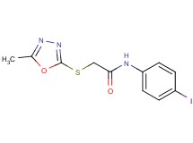 N-(4-iodophenyl)-2-[(5-methyl-1,3,4-oxadiazol-2-yl)thio]acetamide