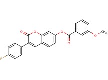 3-(4-fluorophenyl)-2-oxo-2H-chromen-7-yl 3-methoxybenzoate