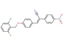 3-{4-[(2-chloro-6-fluorobenzyl)oxy]phenyl}-2-(4-nitrophenyl)acrylonitrile