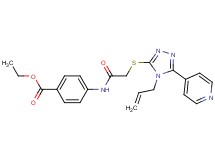 ethyl 4-[({[4-allyl-5-(4-pyridinyl)-4H-1,2,4-triazol-3-yl]thio}acetyl)amino]benzoate