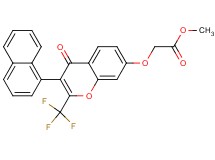 methyl {[3-(1-naphthyl)-4-oxo-2-(trifluoromethyl)-4H-chromen-7-yl]oxy}acetate