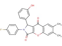 2-(4-fluorophenyl)-1-(3-hydroxyphenyl)-6,7-dimethyl-1,2-dihydrochromeno[2,3-c]pyrrole-3,9-dione