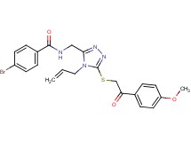 N-[(4-allyl-5-{[2-(4-methoxyphenyl)-2-oxoethyl]thio}-4H-1,2,4-triazol-3-yl)methyl]-4-bromobenzamide