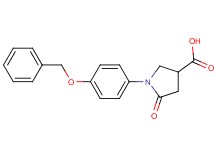 1-[4-(benzyloxy)phenyl]-5-oxo-3-pyrrolidinecarboxylic acid