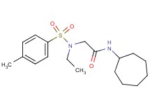 N~1~-cycloheptyl-N~2~-ethyl-N~2~-[(4-methylphenyl)sulfonyl]glycinamide