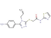 2-{[4-allyl-5-(4-aminophenyl)-4H-1,2,4-triazol-3-yl]thio}-N-1,3-thiazol-2-ylacetamide