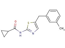 N-[5-(3-methylbenzyl)-1,3-thiazol-2-yl]cyclopropanecarboxamide