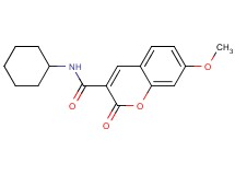 N-cyclohexyl-7-methoxy-2-oxo-2H-chromene-3-carboxamide