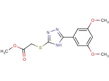 methyl {[5-(3,5-dimethoxyphenyl)-4H-1,2,4-triazol-3-yl]thio}acetate