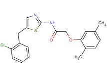 N-[5-(2-chlorobenzyl)-1,3-thiazol-2-yl]-2-(2,5-dimethylphenoxy)acetamide