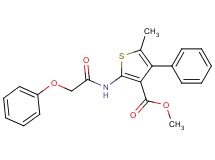 methyl 5-methyl-2-[(phenoxyacetyl)amino]-4-phenyl-3-thiophenecarboxylate