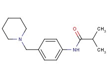 2-methyl-N-[4-(1-piperidinylmethyl)phenyl]propanamide