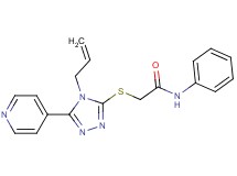 2-{[4-allyl-5-(4-pyridinyl)-4H-1,2,4-triazol-3-yl]thio}-N-phenylacetamide