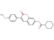 3-(4-methoxyphenyl)-2-oxo-2H-chromen-7-yl cyclohexanecarboxylate