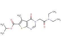isopropyl 3-[2-(diethylamino)-2-oxoethyl]-5-methyl-4-oxo-3,4-dihydrothieno[2,3-d]pyrimidine-6-carboxylate