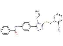 N-(4-{4-allyl-5-[(2-cyanobenzyl)thio]-4H-1,2,4-triazol-3-yl}phenyl)benzamide