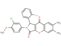 2-(3-chloro-4-methoxyphenyl)-1-(2-fluorophenyl)-6,7-dimethyl-1,2-dihydrochromeno[2,3-c]pyrrole-3,9-dione