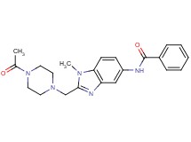 N-{2-[(4-acetyl-1-piperazinyl)methyl]-1-methyl-1H-benzimidazol-5-yl}benzamide