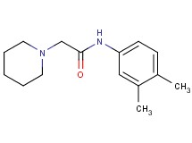 N-(3,4-dimethylphenyl)-2-(1-piperidinyl)acetamide
