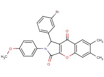 1-(3-bromophenyl)-2-(4-methoxyphenyl)-6,7-dimethyl-1,2-dihydrochromeno[2,3-c]pyrrole-3,9-dione