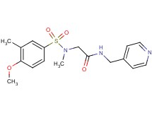 N~2~-[(4-methoxy-3-methylphenyl)sulfonyl]-N~2~-methyl-N~1~-(4-pyridinylmethyl)glycinamide