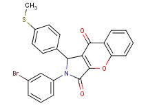 2-(3-bromophenyl)-1-[4-(methylthio)phenyl]-1,2-dihydrochromeno[2,3-c]pyrrole-3,9-dione