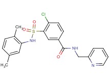 4-chloro-3-{[(2,5-dimethylphenyl)amino]sulfonyl}-N-(2-pyridinylmethyl)benzamide