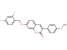 7-[(2,4-difluorobenzyl)oxy]-3-(4-methoxyphenyl)-2H-chromen-2-one