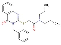 2-[(3-benzyl-4-oxo-3,4-dihydro-2-quinazolinyl)thio]-N,N-dipropylacetamide