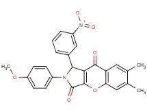 2-(4-methoxyphenyl)-6,7-dimethyl-1-(3-nitrophenyl)-1,2-dihydrochromeno[2,3-c]pyrrole-3,9-dione