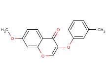 7-methoxy-3-(3-methylphenoxy)-4H-chromen-4-one