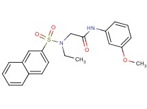 N~2~-ethyl-N~1~-(3-methoxyphenyl)-N~2~-(2-naphthylsulfonyl)glycinamide