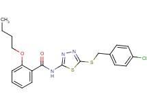 2-butoxy-N-{5-[(4-chlorobenzyl)thio]-1,3,4-thiadiazol-2-yl}benzamide