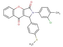 2-(3-chloro-4-methylphenyl)-1-[4-(methylthio)phenyl]-1,2-dihydrochromeno[2,3-c]pyrrole-3,9-dione