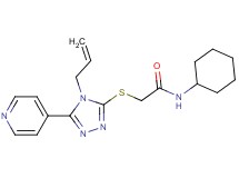 2-{[4-allyl-5-(4-pyridinyl)-4H-1,2,4-triazol-3-yl]thio}-N-cyclohexylacetamide