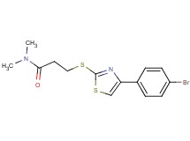 3-{[4-(4-bromophenyl)-1,3-thiazol-2-yl]thio}-N,N-dimethylpropanamide