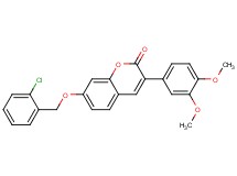 7-[(2-chlorobenzyl)oxy]-3-(3,4-dimethoxyphenyl)-2H-chromen-2-one
