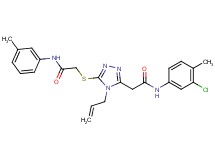 2-[(4-allyl-5-{2-[(3-chloro-4-methylphenyl)amino]-2-oxoethyl}-4H-1,2,4-triazol-3-yl)thio]-N-(3-methylphenyl)acetamide