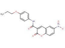 6-nitro-2-oxo-N-(4-propoxyphenyl)-2H-chromene-3-carboxamide
