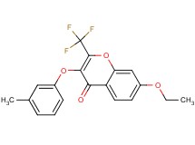 7-ethoxy-3-(3-methylphenoxy)-2-(trifluoromethyl)-4H-chromen-4-one