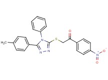 2-{[5-(4-methylphenyl)-4-phenyl-4H-1,2,4-triazol-3-yl]thio}-1-(4-nitrophenyl)ethanone