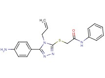 2-{[4-allyl-5-(4-aminophenyl)-4H-1,2,4-triazol-3-yl]thio}-N-phenylacetamide
