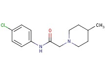 N-(4-chlorophenyl)-2-(4-methyl-1-piperidinyl)acetamide