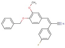 3-[4-(benzyloxy)-3-methoxyphenyl]-2-(4-fluorophenyl)acrylonitrile