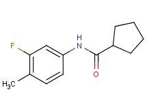 N-(3-fluoro-4-methylphenyl)cyclopentanecarboxamide