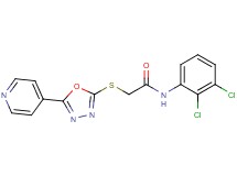 N-(2,3-dichlorophenyl)-2-{[5-(4-pyridinyl)-1,3,4-oxadiazol-2-yl]thio}acetamide