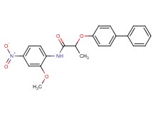 2-(4-biphenylyloxy)-N-(2-methoxy-4-nitrophenyl)propanamide