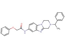 2-phenoxy-N-[2-(1-phenylethyl)-1,2,3,4-tetrahydropyrazino[1,2-a]benzimidazol-8-yl]acetamide