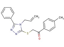 2-[(4-allyl-5-phenyl-4H-1,2,4-triazol-3-yl)thio]-1-(4-methylphenyl)ethanone