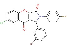 1-(3-bromophenyl)-7-chloro-2-(4-fluorophenyl)-1,2-dihydrochromeno[2,3-c]pyrrole-3,9-dione